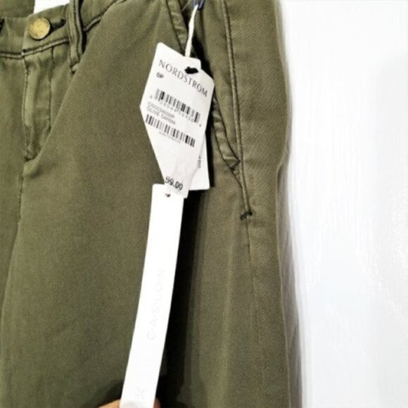 NWT Caslon Army Green Stretch  Skinny Pants - Picture 3 of 8